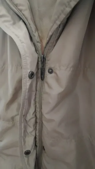 Abrigo Punto Roma Beige con Capucha