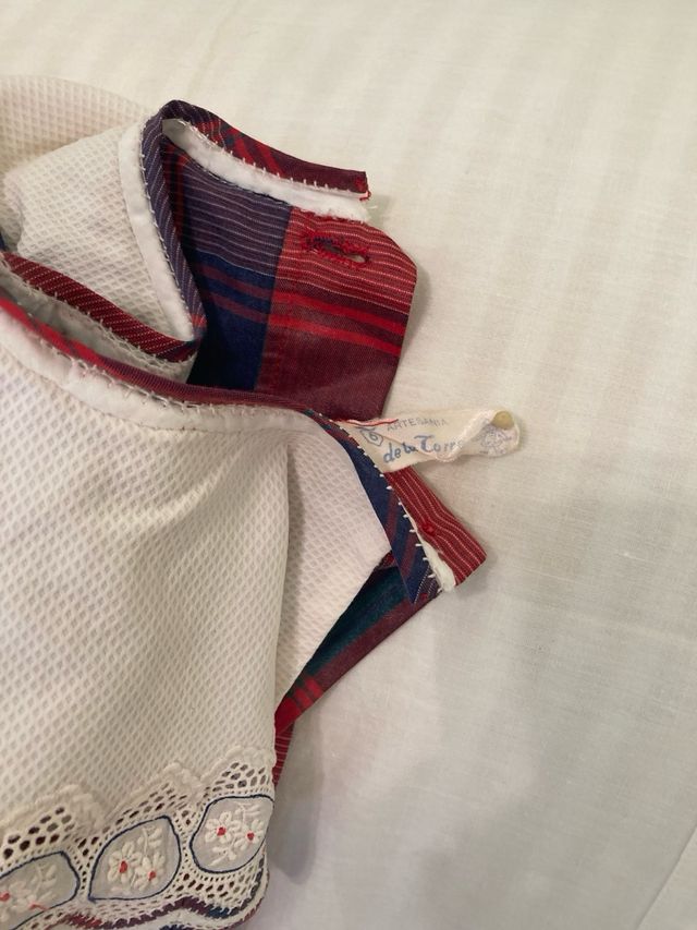 Vestido niña cuadros escoceses rojo T7