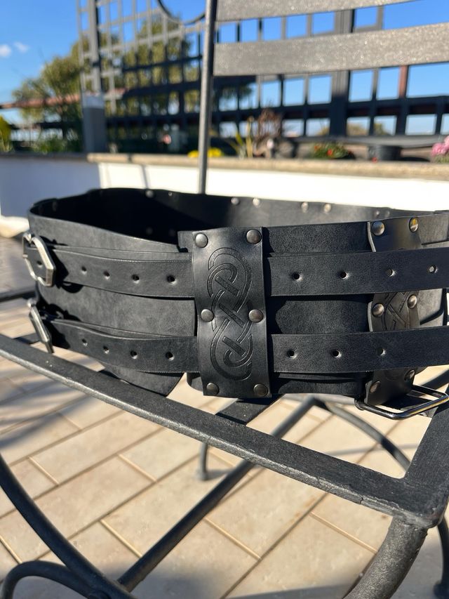 Cintura Viking/Armatura medievale - ecopelle NEW