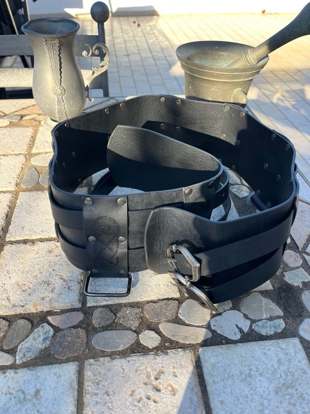 Cintura Viking/Armatura medievale - ecopelle NEW