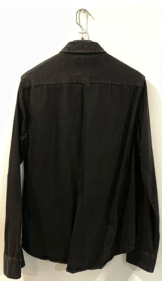 Camisa vaquera negra Zara Man M