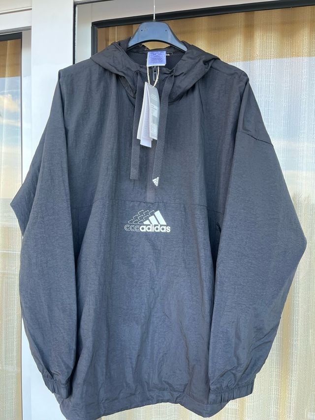 Cortavientos Adidas Talla Única Negro