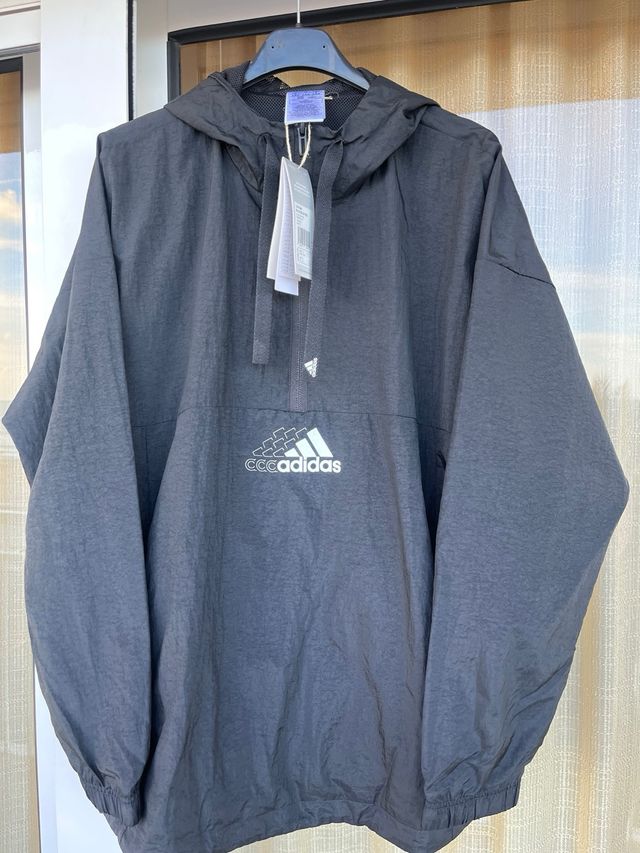 Cortavientos Adidas Talla Única Negro