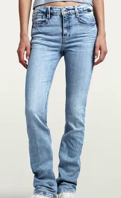 Jeans azules de corte recto