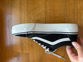 Vans Old Skool Platform nere e bianche