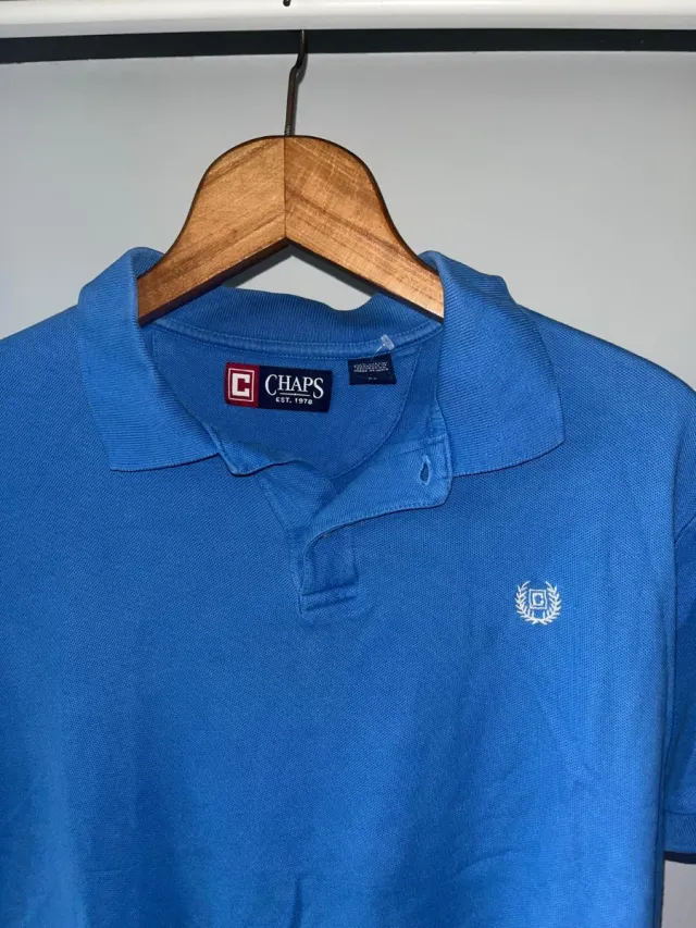 Polo Chaps Azul Talla M