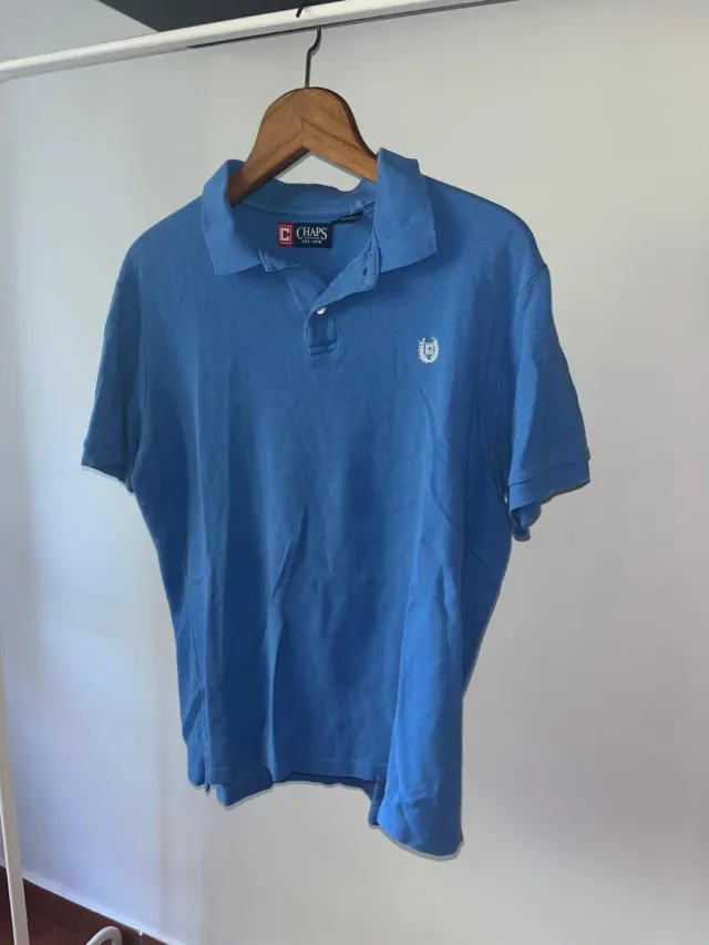 Polo Chaps Azul Talla M