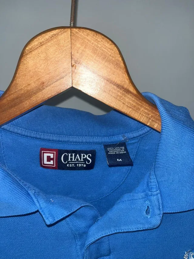 Polo Chaps Azul Talla M