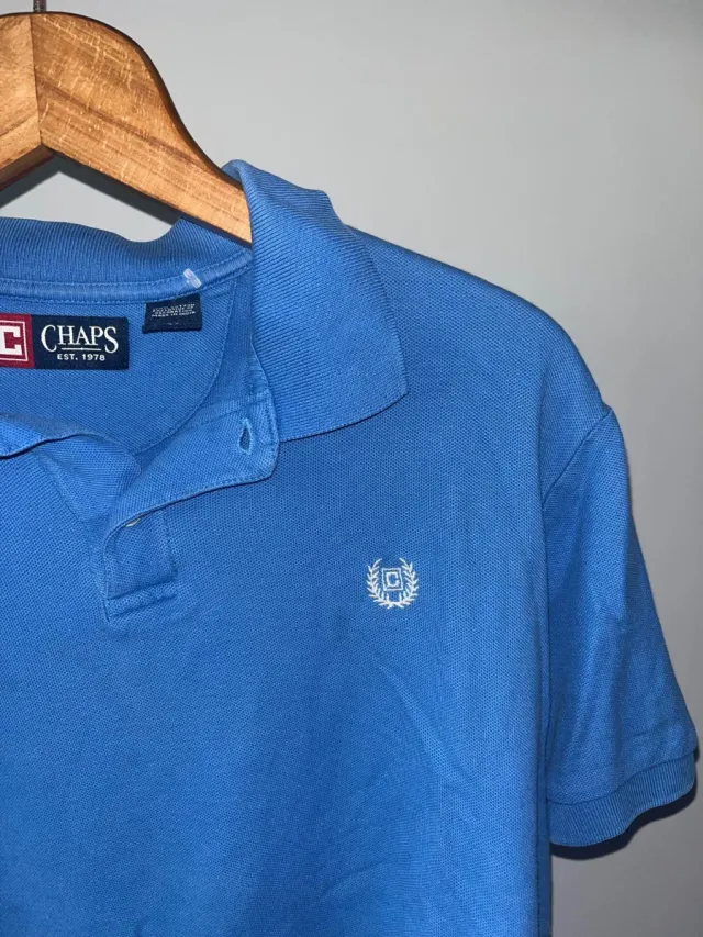 Polo Chaps Azul Talla M
