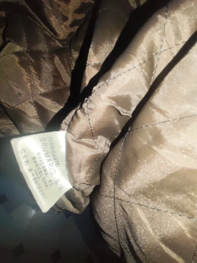 Chaqueta de cuero vintage marrón