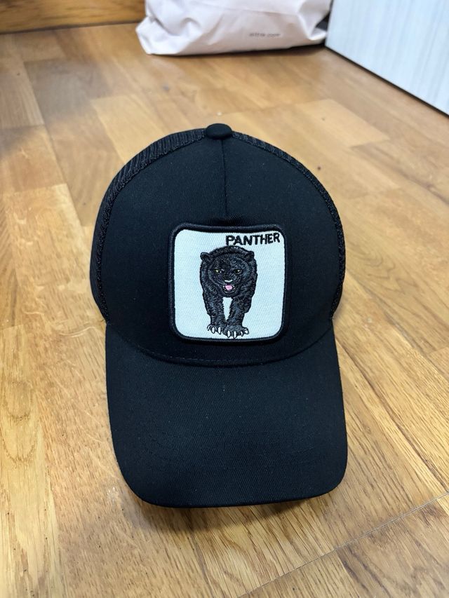 Cappellino Trucker Panther Nero