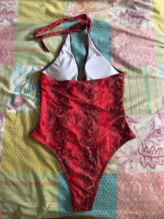 Trikini estampado serpiente rojo