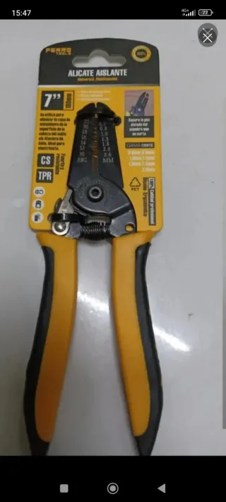 Alicate Pelacables Aislante 7 Profesional