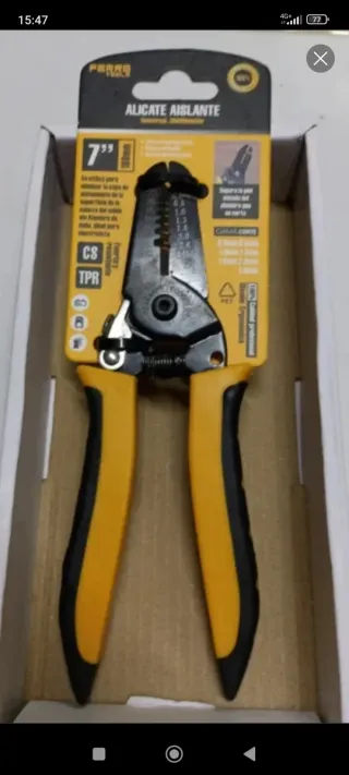 Alicate Pelacables Aislante 7 Profesional