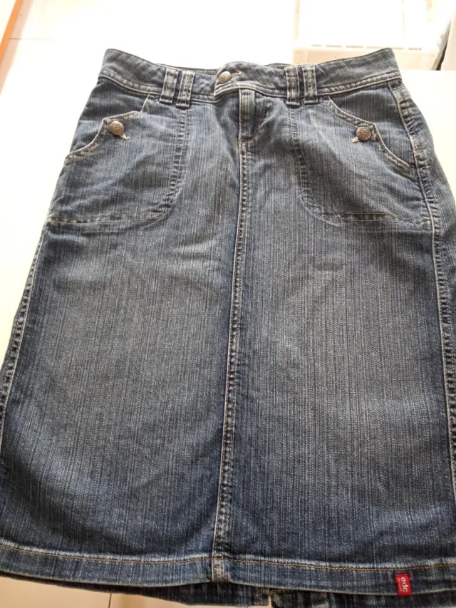 Falda vaquera Esprit azul