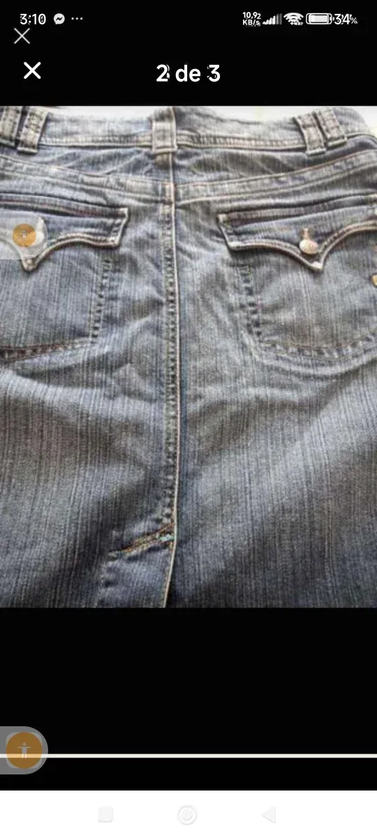 Falda vaquera Esprit azul