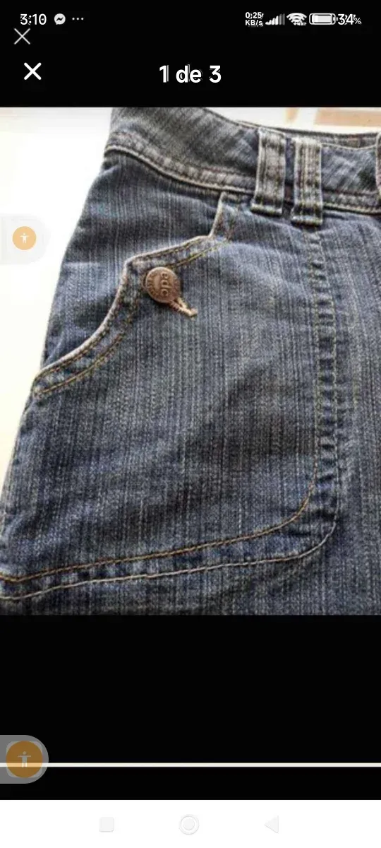 Falda vaquera Esprit azul