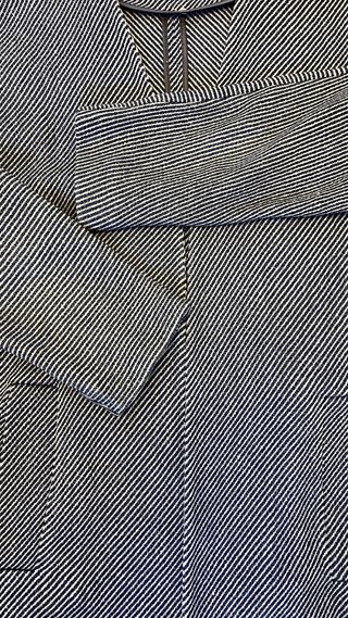 Chaqueta Massimo Dutti Rayas Azul y Blanco