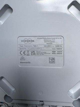 Thermomix TM6 Nov 2024. Solo un año de uso