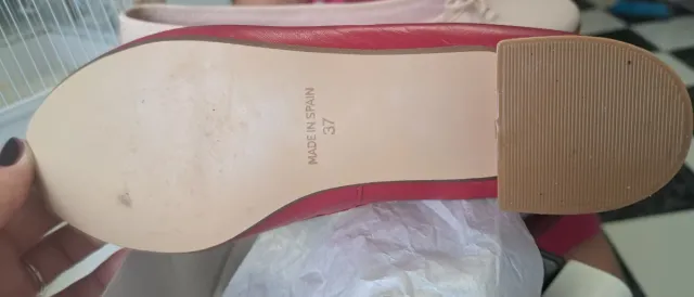 Manoletinas de piel rojas