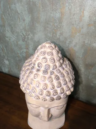 Escultura Cabeza de Buda Estilo Zen Decorativo