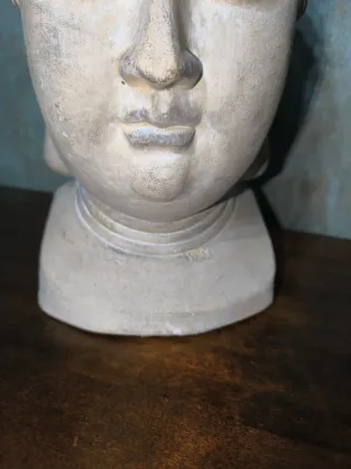 Escultura Cabeza de Buda Estilo Zen Decorativo