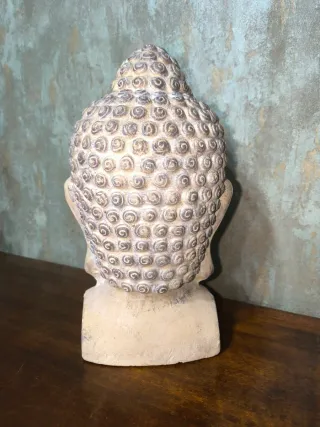 Escultura Cabeza de Buda Estilo Zen Decorativo