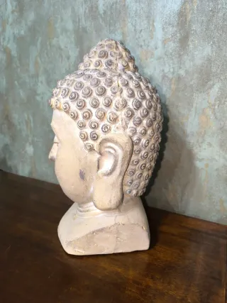 Escultura Cabeza de Buda Estilo Zen Decorativo