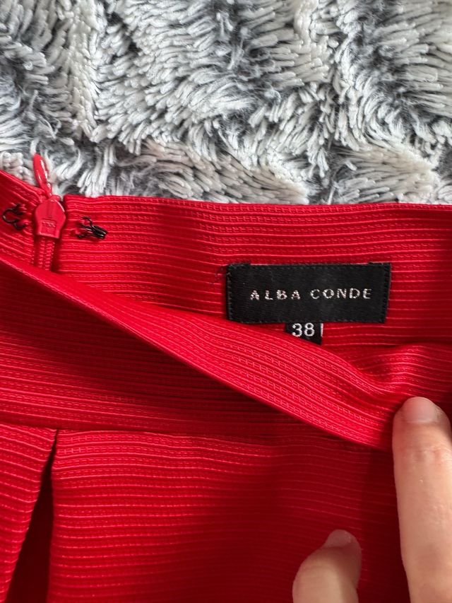 Falda roja ocasión especial Talla S