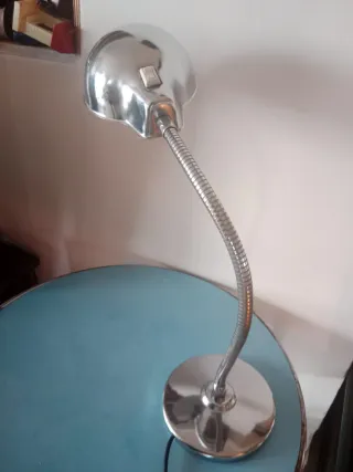 Lampada da tavolo vintage metallo flessibile