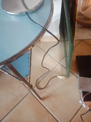 Lampada da tavolo vintage metallo flessibile