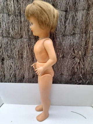 MUÑECA ANTIGUA CARTÓN PIEDRA TERESÍN  TAMAÑO NANCY