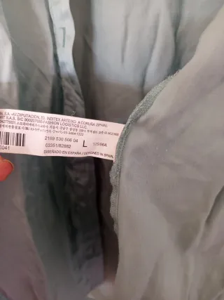 Blusa verde claro Stradivarius Talla L