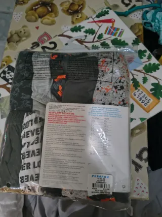 Pack 10 Calzoncillos Niño Primark de la talla 8/9