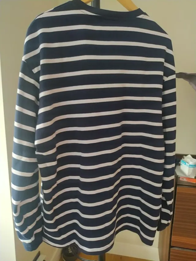 Jersey a rayas Azul/Blanco Talla L