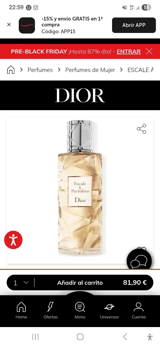 Dior Escale à Portofino  Black friday