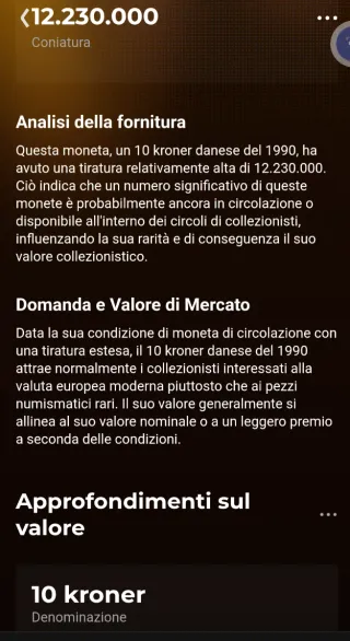 Danimarca 10 Kroner 1990