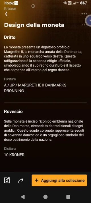 Danimarca 10 Kroner 1990