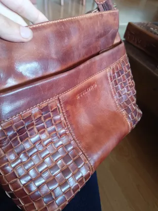 Bolso de piel STILORD marrón