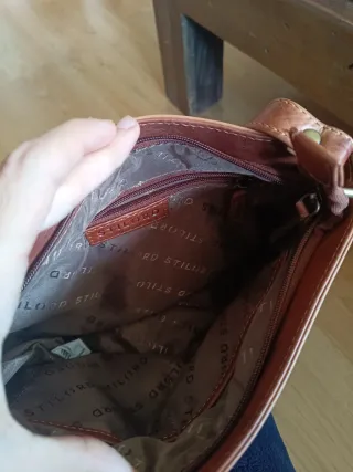 Bolso de piel STILORD marrón