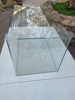 Pecera cristal templado cantos redondos 60L