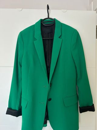 Americana verde IKKS mujer