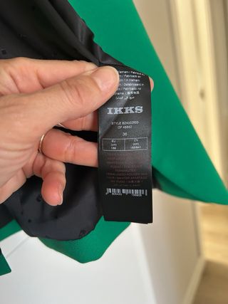 Americana verde IKKS mujer