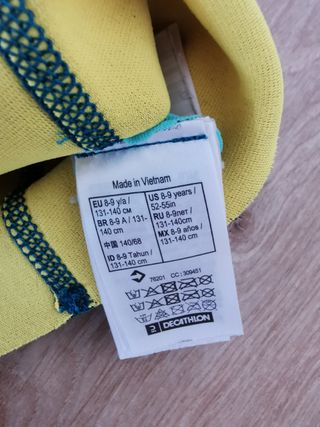 Chaqueta neopreno niño 8/9 años