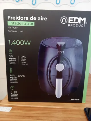 Freidora de Aire EDM Negra