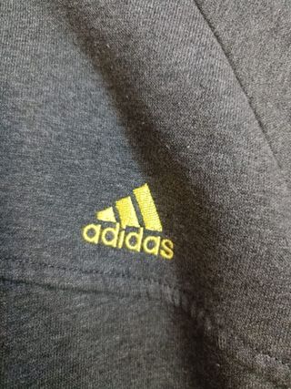 Sudadera Adidas Color Gris y Amarillo Talla M