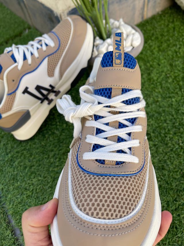 Zapatillas MLB LA Beige/Blanco/Azul