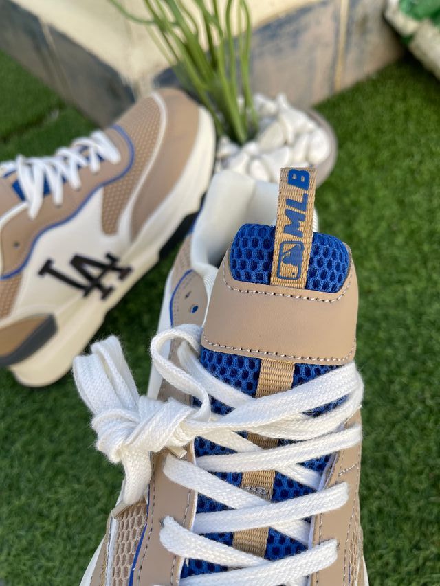 Zapatillas MLB LA Beige/Blanco/Azul