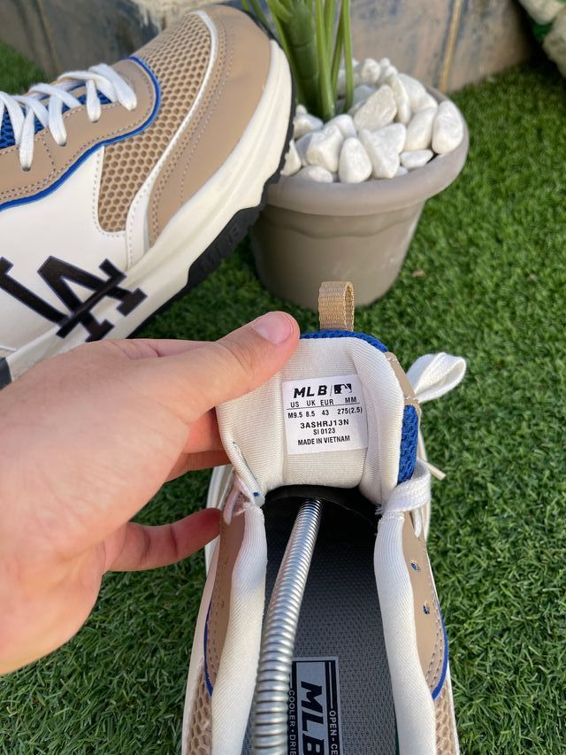 Zapatillas MLB LA Beige/Blanco/Azul