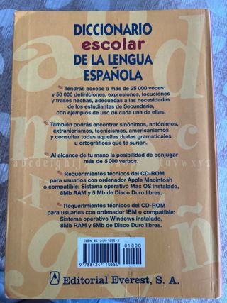 Diccionario Escolar De La Lengua Espanol (Dicci...